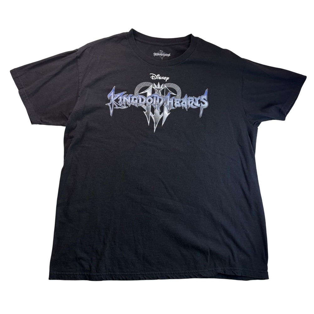Disney Kingdom Hearts‎ III Graphic T-Shirt Mens Sz L Blk Tee Streetwear Casual